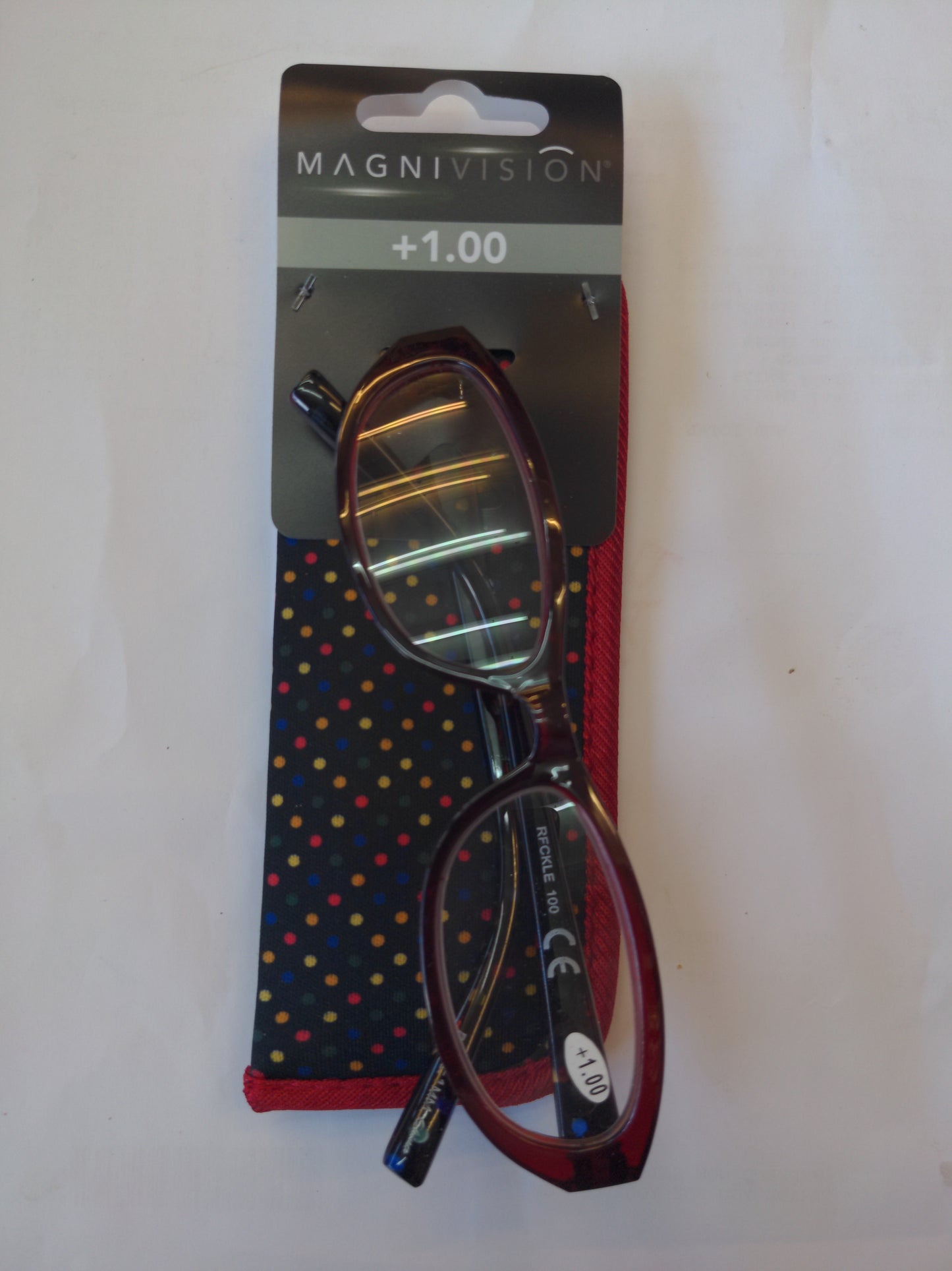 Reading Glasses with case+1.00