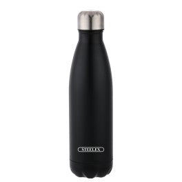 Bouteille isotherme Steelex 500 ml en acier inoxydable « noir »