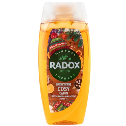 Gel Douche Radox - Édition Hiver Cosy Cabin, 225ml