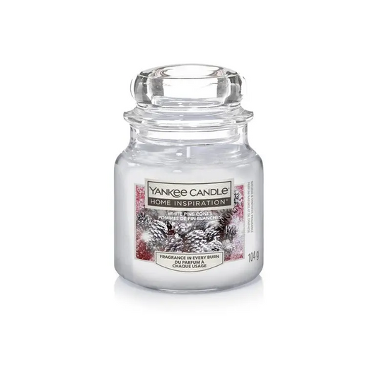 BOUGIE PARFUMÉE YANKEE PETIT POT CÔNES DE PIN BLANCS 104G