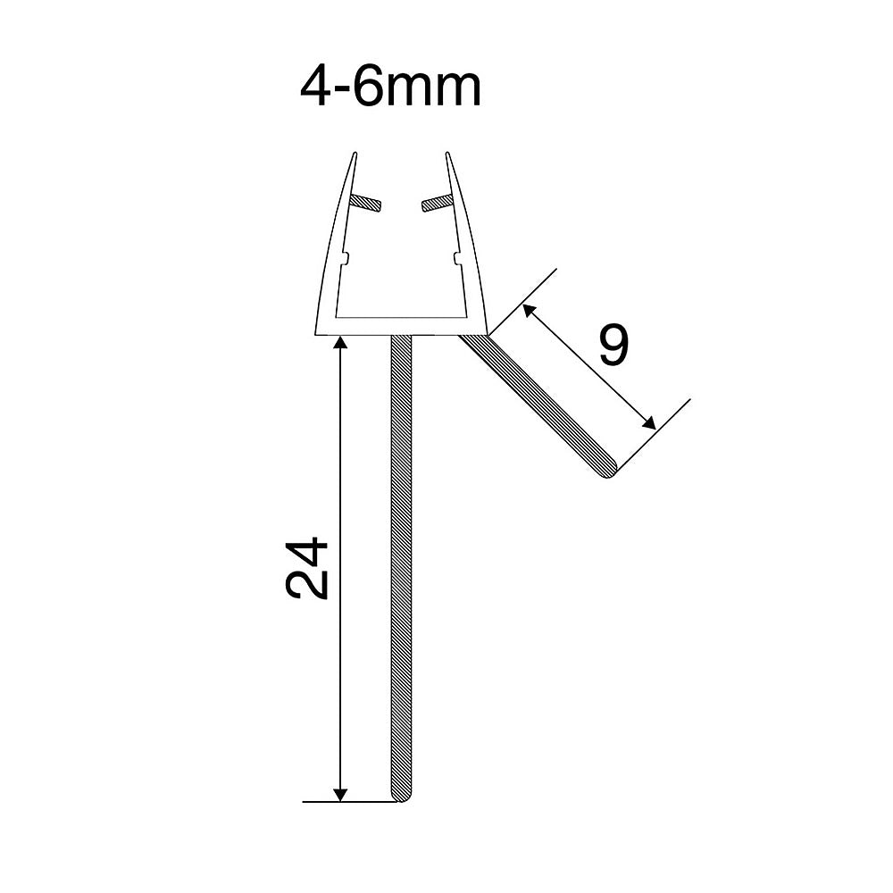 Euroshowers Bath / Shower Seal - 6mm