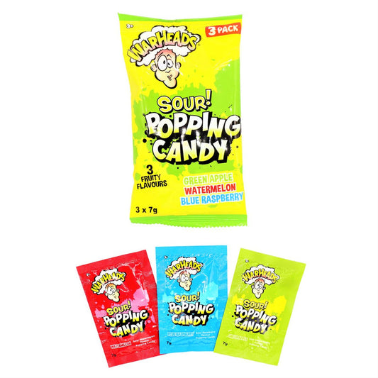 Sachets de bonbons pétillants acides Warheads (x3) - 21 g