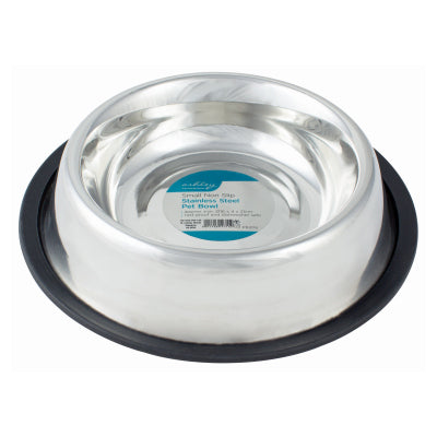 PET BOWL NON SLIP STAINLESS STEEL SMALL