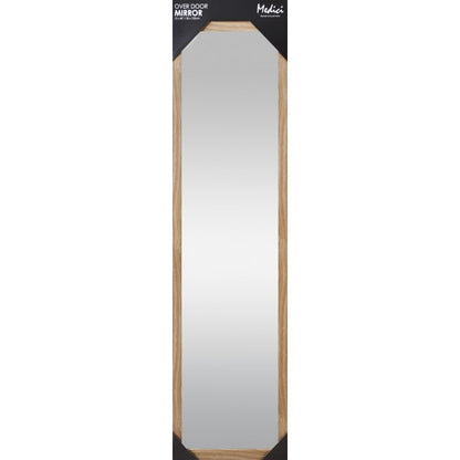 12x48" Door Hanging Mirror Wood Finish