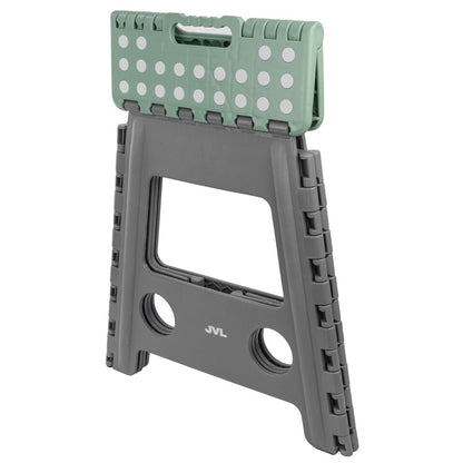 JVL Large Folding Step Stool, Grey