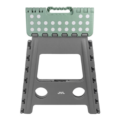 JVL Large Folding Step Stool, Grey