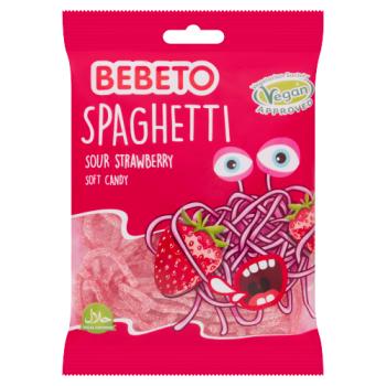 Bonbon mou Bebeto Spaghetti Fraise Acide 70g