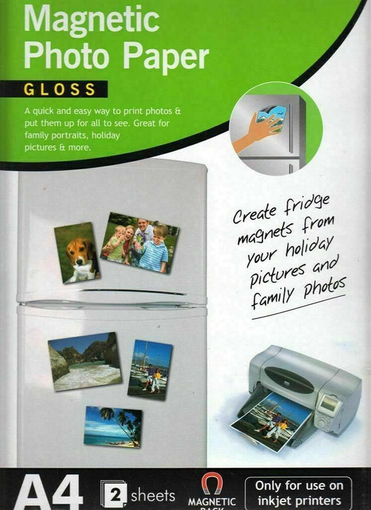 Magnetic photo paper magnet 2 x A4 glossy