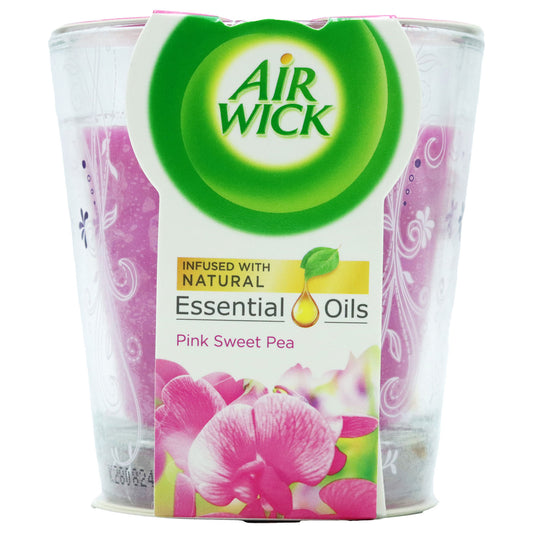 Air Wick Air Freshener Candle,Pink Sweet pea,105g.