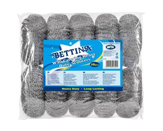 Bettina Tampons à Récurer Métalliques W90 - 10 Pièces