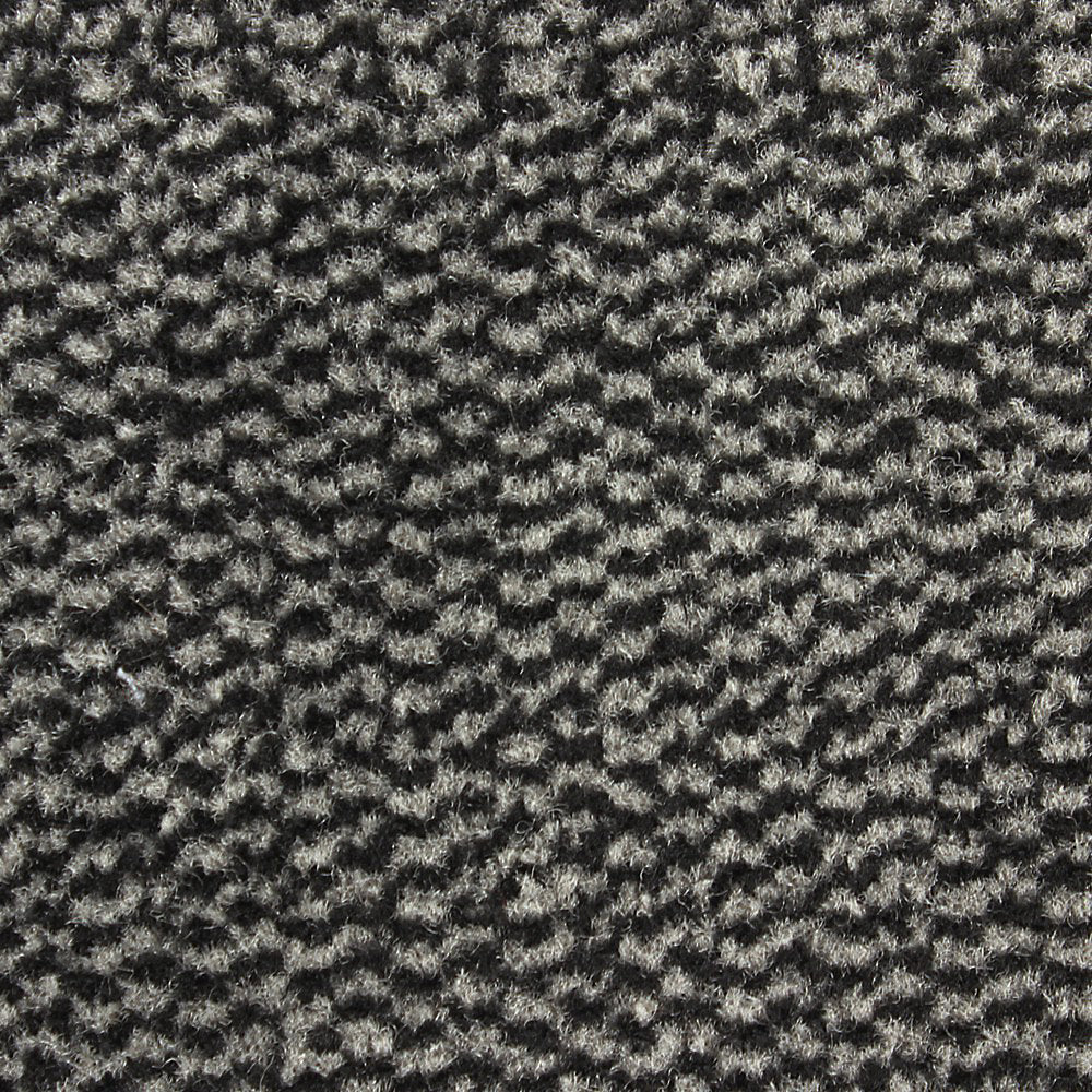 JVL Heavy Duty Barrier Door Mat, 80x140cm, Grey/Black