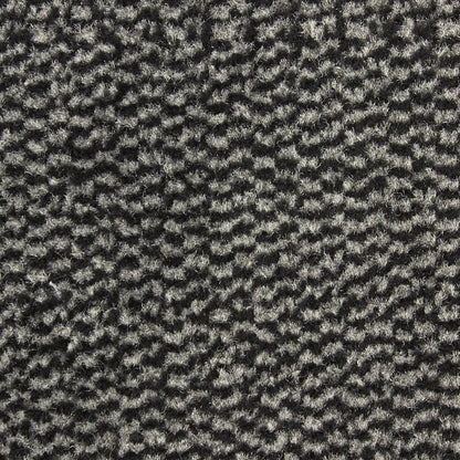 JVL Heavy Duty Barrier Door Mat, 80x140cm, Grey/Black