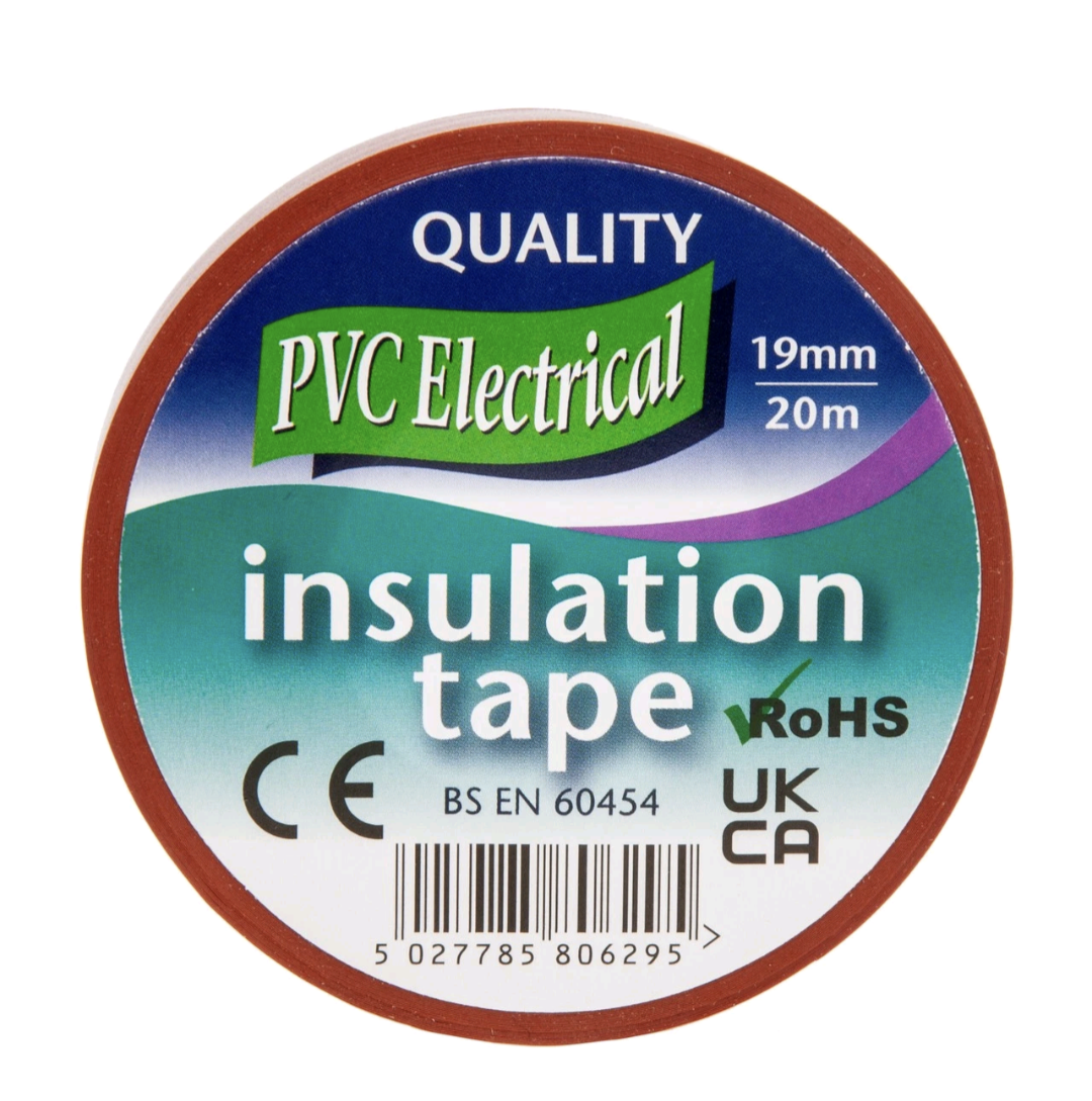 Ultratape PVC Electrical Insulation Tape Brown 19mm x 20m