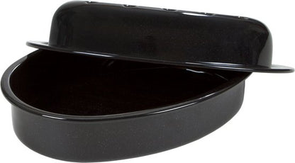 Cocotte émaillée Wham Cook - Ovale - Avec couvercle