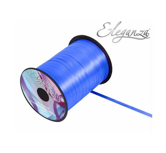 Eleganza Poly Curling Ribbon 5mm x500yds No.18 Royal Blue