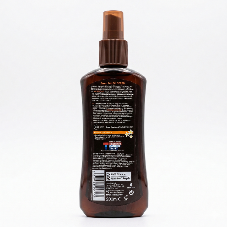 Calypso Deep Tanning Oil Spray SPF30 Monoi Tahiti 200ml
