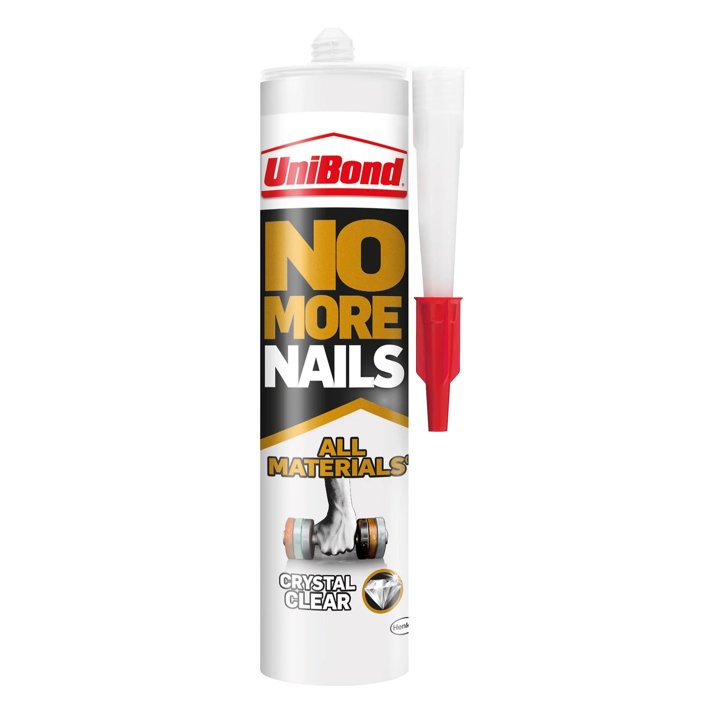 UniBond No More Nails Crystal Clear Water resistant All materials Grab adhesive 290ml