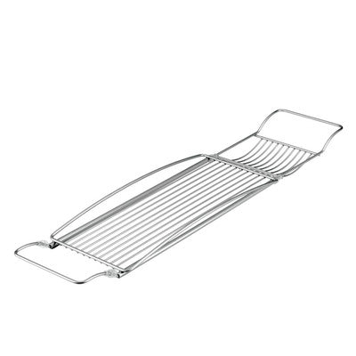 Metaltex - Onda fold-out bath rack - 67/88x17 - polytherm