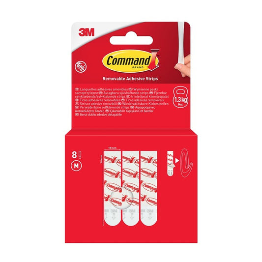 17021-8-Fixations adhésives moyennes Command 1,3 kg lot de 8