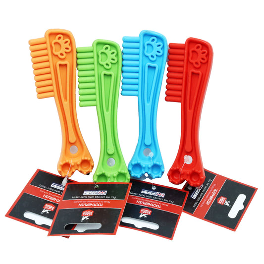 ELBOY & POOCH TOOTHBRUSH FLAVOURED TOY  ASST  Colors