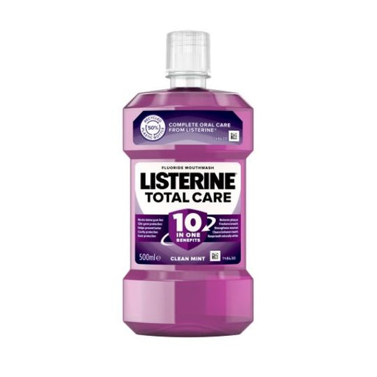 LISTERINE SOIN TOTAL BAIN DE BOUCHE AU FLUOR MENTHE FRAÎCHE 500 ml