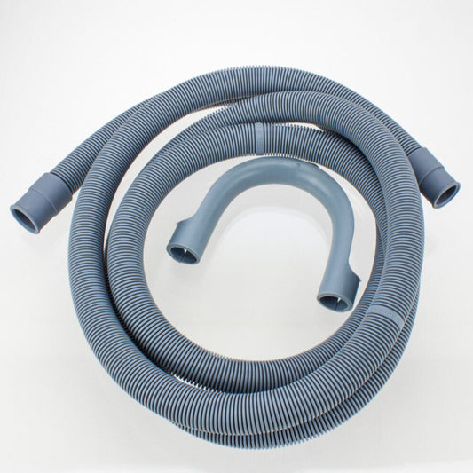 Tuyau d'évacuation d'appareil électroménager 2,5 m de long avec extrémités de 19 mm et 22 mm