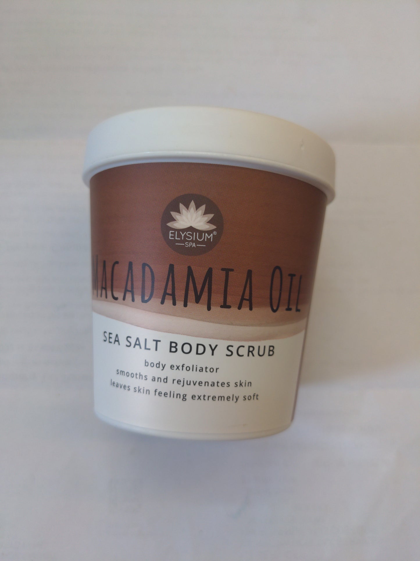 Elysium Macadamia Oil Sea Salt Body Scrub 200g