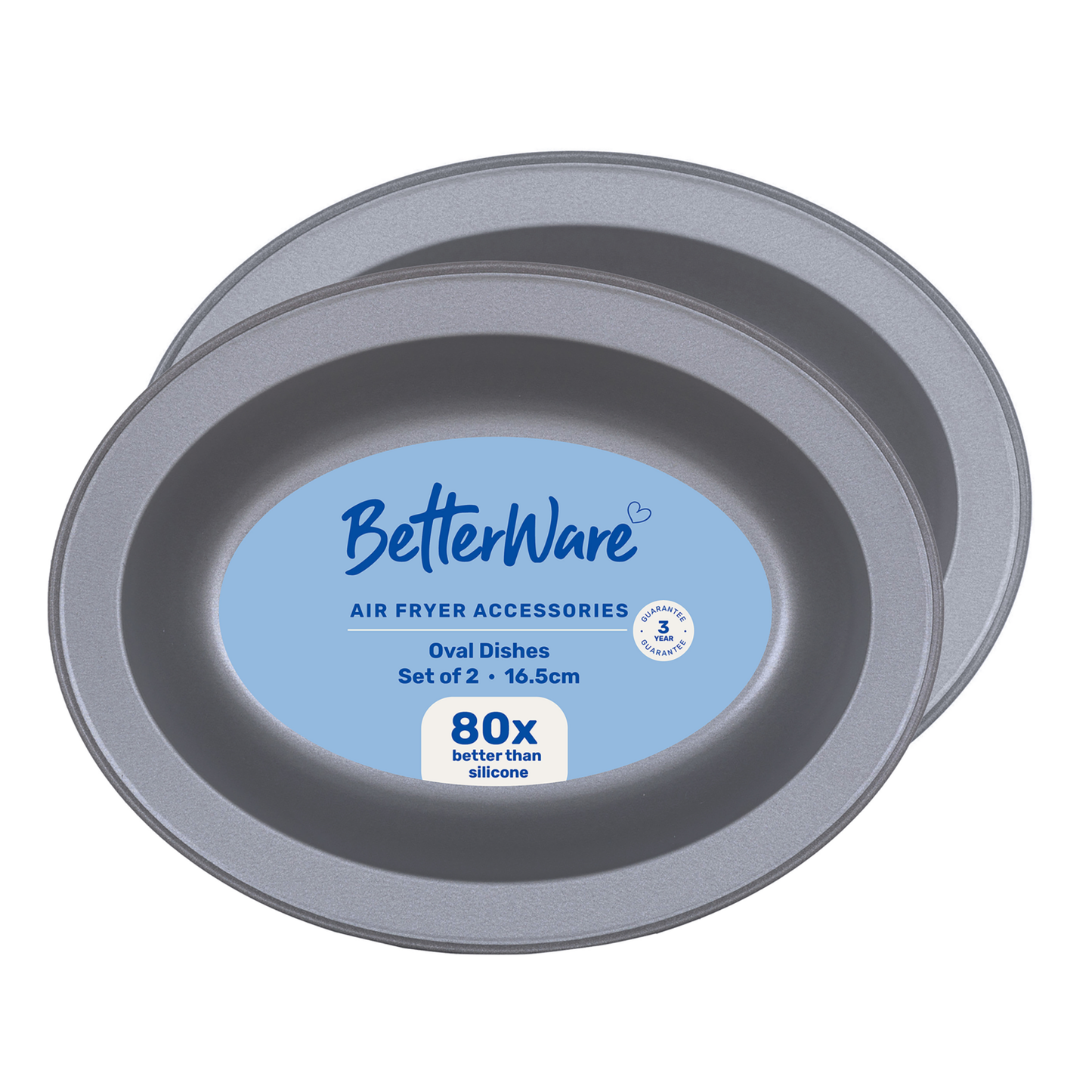 Lot de 2 plats ovales Betterware