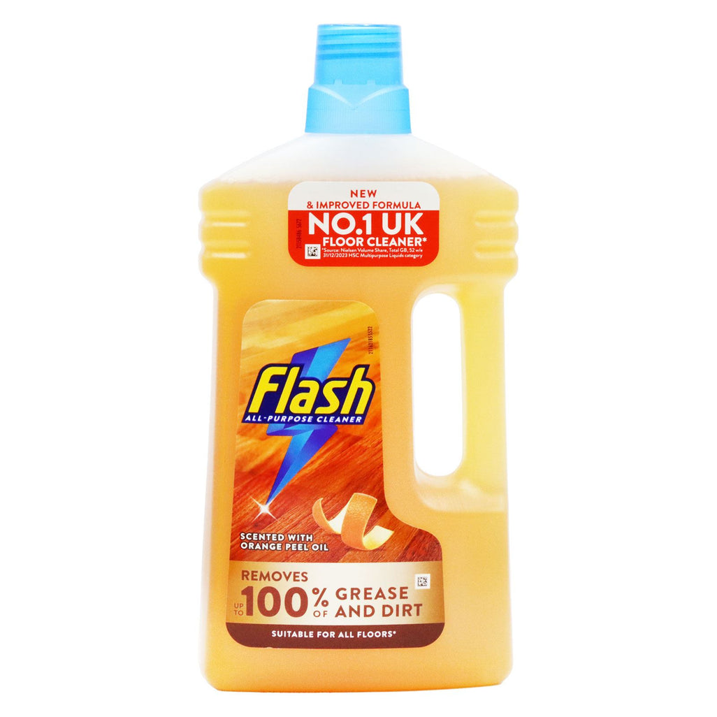 Flash Nettoyant pour sols en bois toutes surfaces Huile d'écorce d'orange 1L