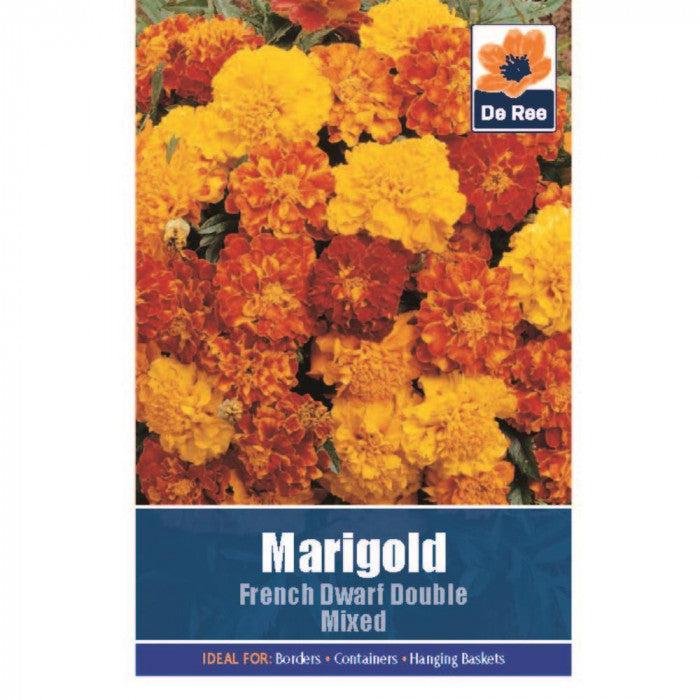 De Ree Marigold French Dwarf Double Mixed Seeds