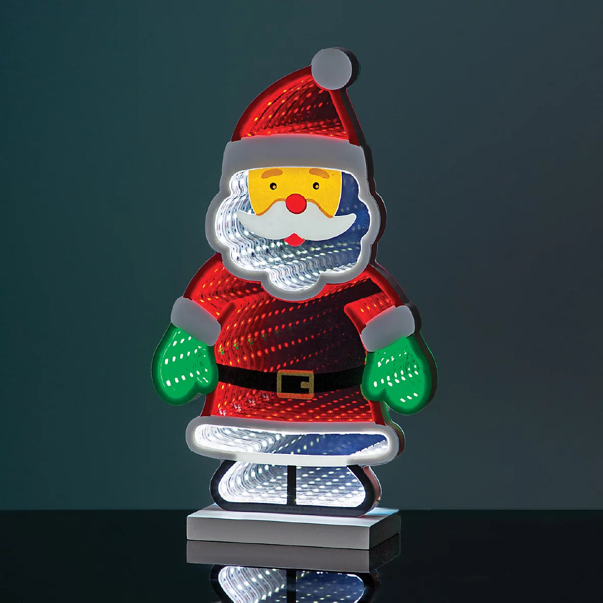 The Christmas Workshop Standing Santa USB Infinity Light