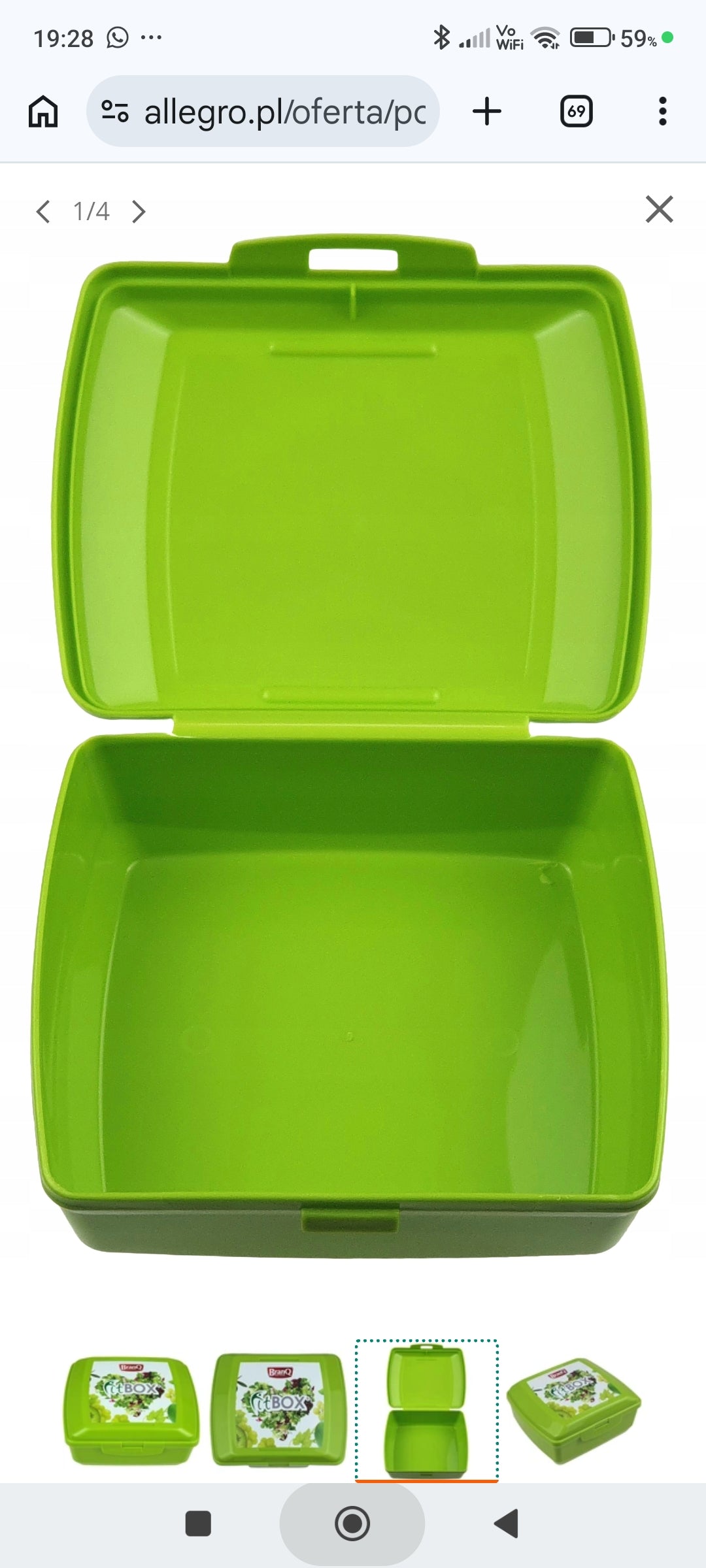 BranQ children's lunchbox with pattern 0.85l  Assorted Colours