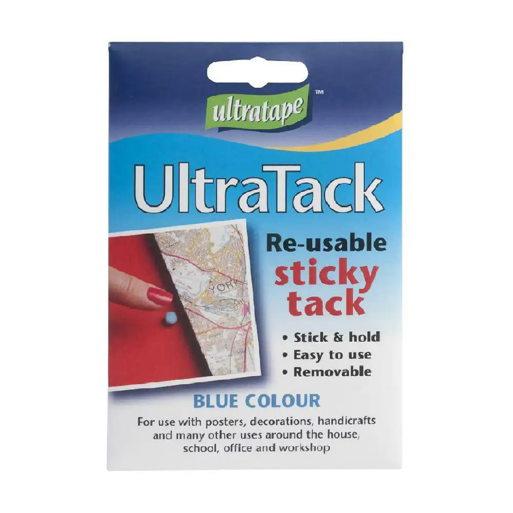 UltraTack Re-Usable Sticky Tack, Blue, 50g