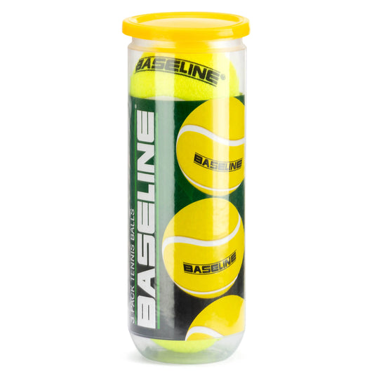 Baseline 3 Pack of Tennis Balls, Professional Quality, Great Bounce, 6.5cm diameter