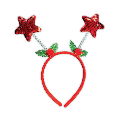 Giftmaker Christmas Reindeer and Star Sequin Headband