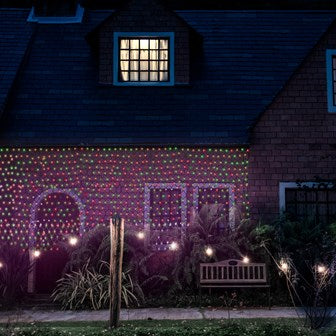 Christmas Workshop 100LED Battery Operated Timer Net Light -Multi Colour