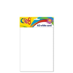 Cre8® Art & CraftA5 White Card 48 sheets.