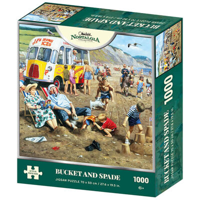 Kidicraft - Nostalgia Collection - Bucket & Spade - 1000 Piece Jigsaw Puzzle