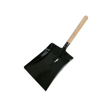 Pelle à main en métal Amtech U1310 avec manche en bois pour ramasser le charbon et les cendres
