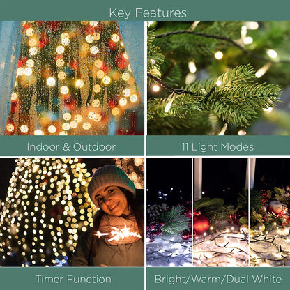 The Christmas Workshop 300 Dual White Chaser Lights