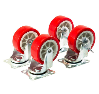 Amtech 4 Piece swivel castor set (200kg load)