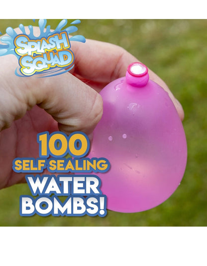 100pc Neon Self Sealing Water Bombs, for Summer, Great for Kids
