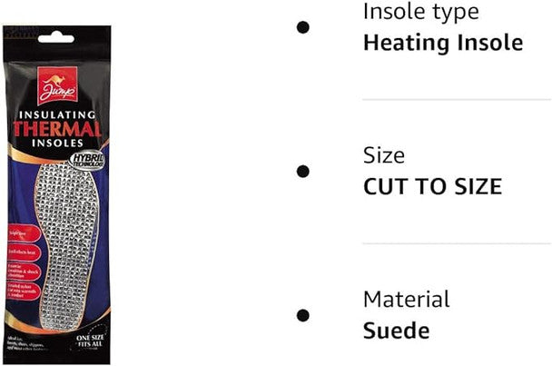 Jump Insulating Thermal Insoles Triple Layer One Size Fits All