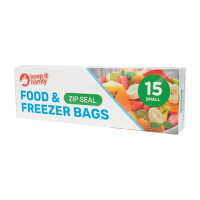 Zip Seal Food and Freezer Bags Small 15pk