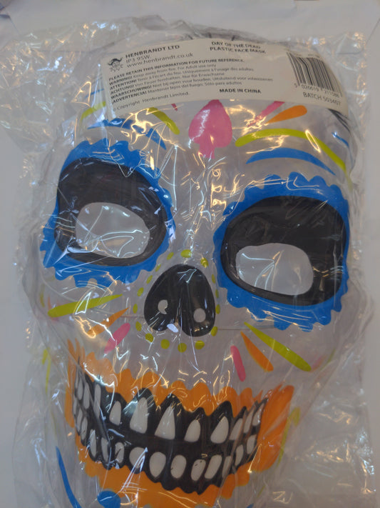 Masque facial en plastique Jour des morts