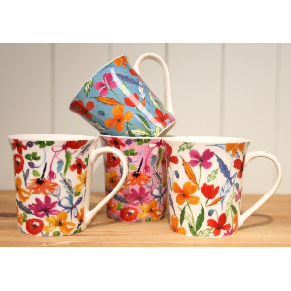 Dunlevy 385 ml TASSE PLEINE FLEUR Modèles Assortis