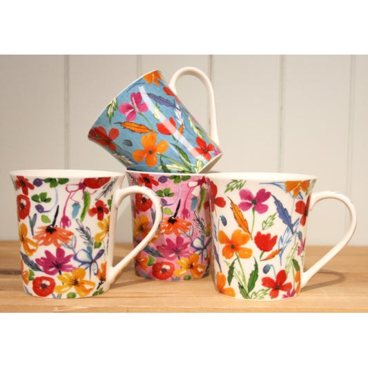 Dunlevy 385 ml TASSE PLEINE FLEUR Modèles Assortis