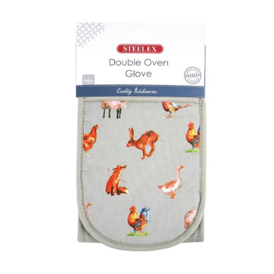 Steelex Farm Friends - Double Oven Glove
