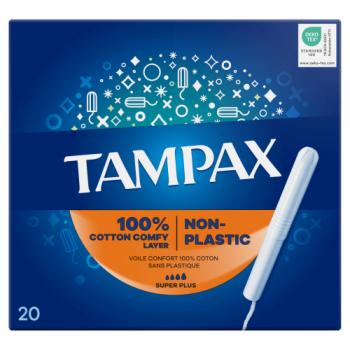 Tampax Super Plus Tampons avec applicateur en carton, paquet de 20