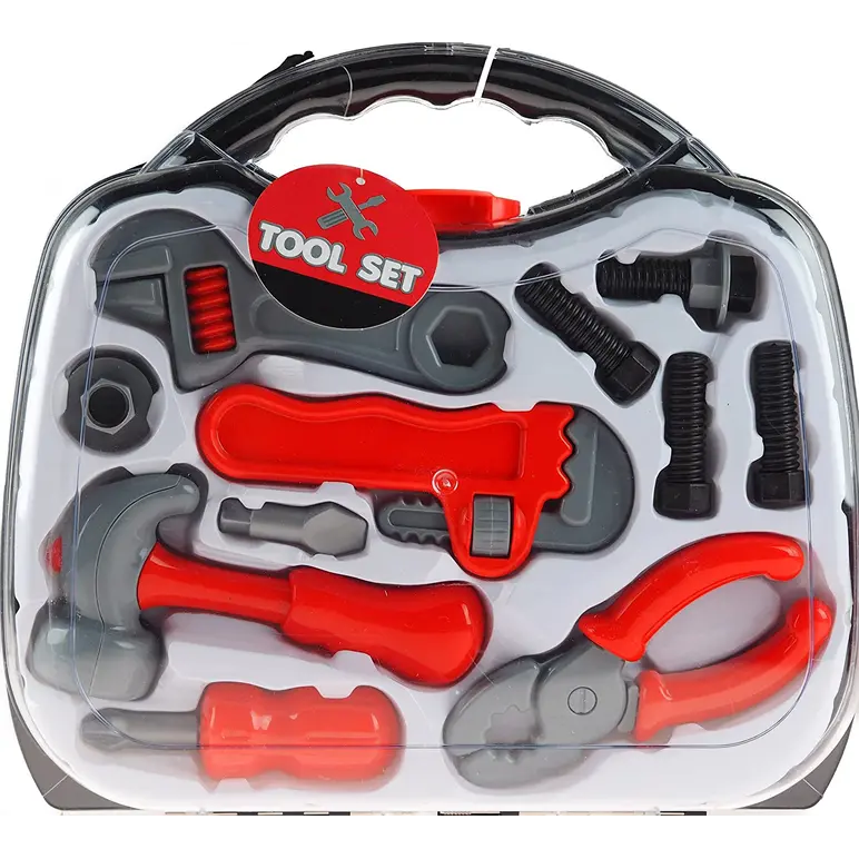 KIDS CHILDREN TOOL KIT SET KIT IN CARRY CASE